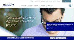 Desktop Screenshot of mastek.com